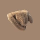 Rabbit Fur Ear Protection Hat Casual Head Wrap Women Hat  Autumn Winter