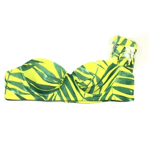 Top de bikini Aerie Bandeau con aros ligeramente forrado correas extraíbles para mujer talla 32A - Imagen 1 de 7
