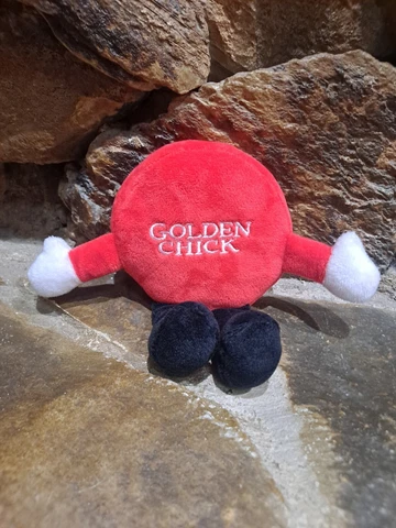 2022 TEXAS RANGERS - 6.5" TALL PLUSH RED DOT W/HANDS & FEET - GOLDEN CHICK Cover