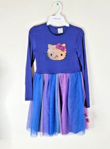 Hello Kitty Girls' Long-Sleeve Tulle Dress - Size 12 - Picture 1 of 10