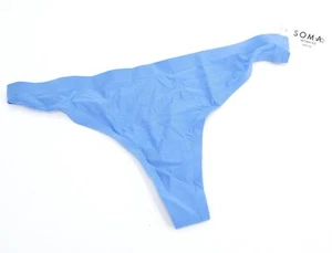 Soma Intimates Enbliss Soft Stretch Thong ~ Dreams Come Blue ~ Size:M (NWT) - Picture 1 of 4