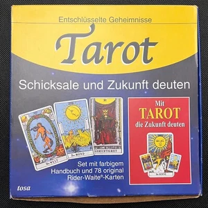 Tarot Set Rider Waite Tarotkarten Wahrsagekarten Tarotbuch Tosa Zukunft Orakel - Bild 1 von 6