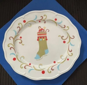 (27) Waterford Great Rm Naughty/Nice Christmas Serving Plate Oval Doll Stocking - Picture 1 of 4