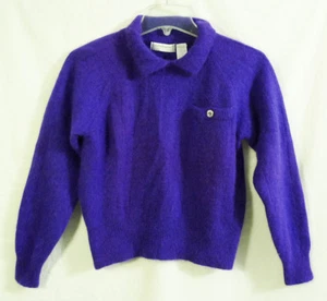 Suéter Liz Claiborne Collection Petites Púrpura Mezcla Lana de Cordero Talla Pequeña - Imagen 1 de 6
