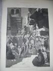 Egypt A Santon preacher Sitteh Zeineb street Cairo 1882 print ref AE