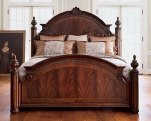 Thomasville Kent Park 6 Pc King Bedroom Set Dresser/Chest-On-Chest/Granite Chest - Picture 1 of 16