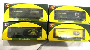 4 John Deere 40' Box Cars - Set of 4 Vintage NIB Classic Series HO Never Opened - Picture 1 of 17