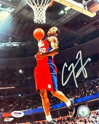 Corey Maggette Signed 8x10 Photo LA Clippers PSA F20217 - Image 1 of 2