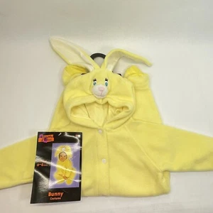 Disfraz de conejito infantil 0-6 meses amarillo polar mono con capucha de una pieza NUEVO DE COLECCIÓN - Imagen 1 de 11
