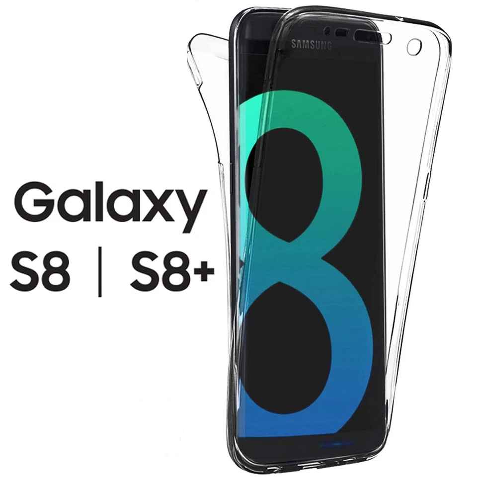 COVER per Samsung S8 S8 PLUS Fronte Retro Protezione 360° TPU Morbida  - Immagine 1 di 1