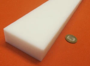 Delrin Acetal Bar 1.00" Thick x 3.00" Wide x 48" Long White - Picture 1 of 6