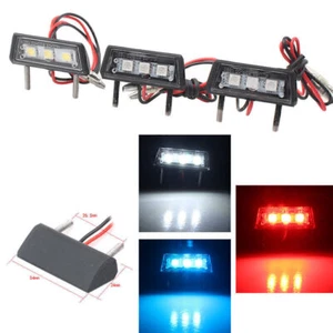 E-marked Motorcycle Dirt Bike Black LED License Plate Light Tag Number Lamp - Picture 1 of 2