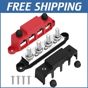 Universal 12V Battery Busbar Terminal Block for Cars, Boats, and RV Wiring - Picture 1 of 8