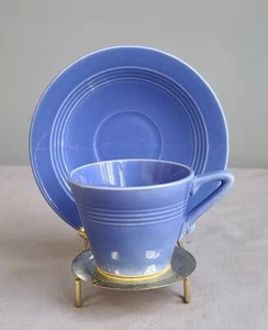 Vintage Harlequin Demitasse Cup and Saucer Set in Blue  Rare! - Picture 1 of 3