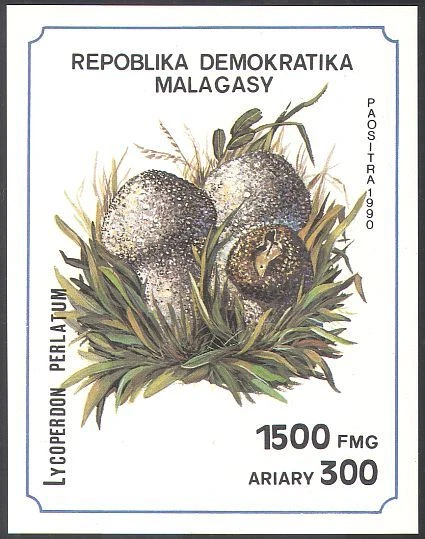 Madagascar 1990 Fungi/Mushrooms/Nature m/s ref:s255 - Image 1 of 1