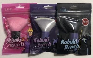 New Disney Villains Kabuki Brush Set of 3 *Tik Tok* Maleficent Ursula Evil Queen - Picture 1 of 1