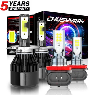 For Suzuki Swift GLS Hatchback 2007-2019 LED Headlights High Low Fog Lamp Bulbs - Image 1 of 4