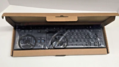 NEW DELL Wired USB Keyboard for Desktop PC KB216-BK-US - Black - Image 1 of 4