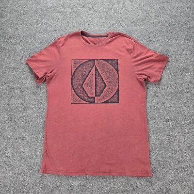 Volcom Tshirt Mens Medium Maroon Red Short Sleeve Outdoors Casual Skater Surfer - Image 1 of 4