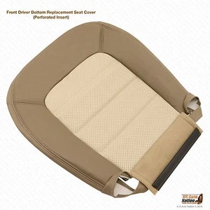 2003 2004 2005 Ford Explorer Eddie Bauer Driver Bottom Leather Seat Cover in Tan - Picture 1 of 7