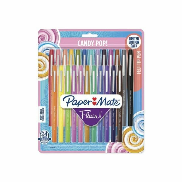 Paper Mate Flair Felt Tip Pens - Pack of 24