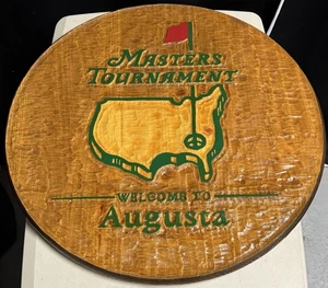 Masters Tournament PROMO Wood Carved Sign Display Augusta, GA Ping Tour Titleist - Picture 1 of 13