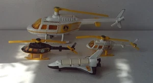 Corgi James Bond Stromberg & Drax Jet Ranger Helicopter x 3 & Space Shuttle #930 - Picture 1 of 8