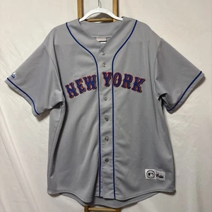 Vintage 90s Majestic New York Mets Gray Jersey 2XL - Picture 1 of 8