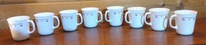 Corelle Corning USA BURGUNDY ROSE Coffee Tea Mugs Cups Floral 8 oz Set of 8 EUC! - Bild 1 von 5