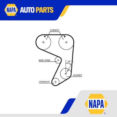 Timing Belt fits FIAT 131 AF1 1.6 76 to 84 Gates 4152329 4182415 4182425 Quality - Image 1 of 4