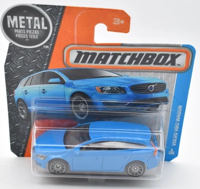 Matchbox Volvo V60 Wagon Passenger Car 8/125 2016 Superfast Short Card - Image 1 of 2