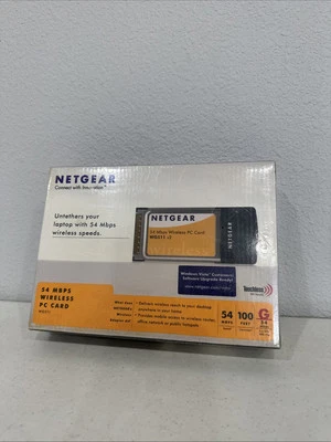 New Netgear WG511 54 Mbps Wireless PC Card - Image 1 of 4
