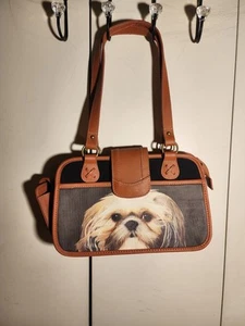 Ardleigh Elliott Handbag Faithful Friend SHIH-TZU DOG Bag Pet Purse Handbag - Picture 1 of 4