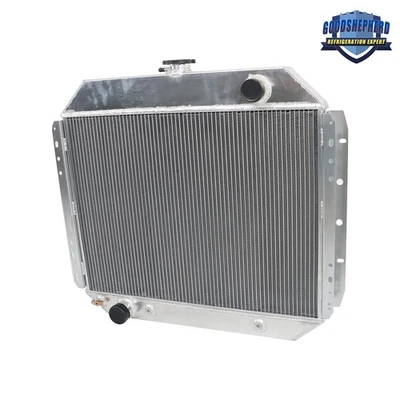 Radiador de aluminio de 4 filas 1966-1979 para camión Ford F100 F150 F250 F350 Bronco V8 Foto 1 de 4