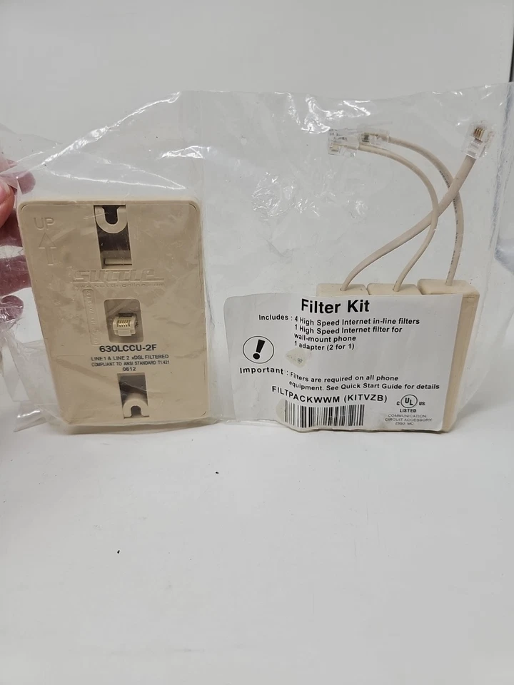 Suttle 630LCCU 4-pk In-Line Filter Kit DSL Phone - Image 1 of 3