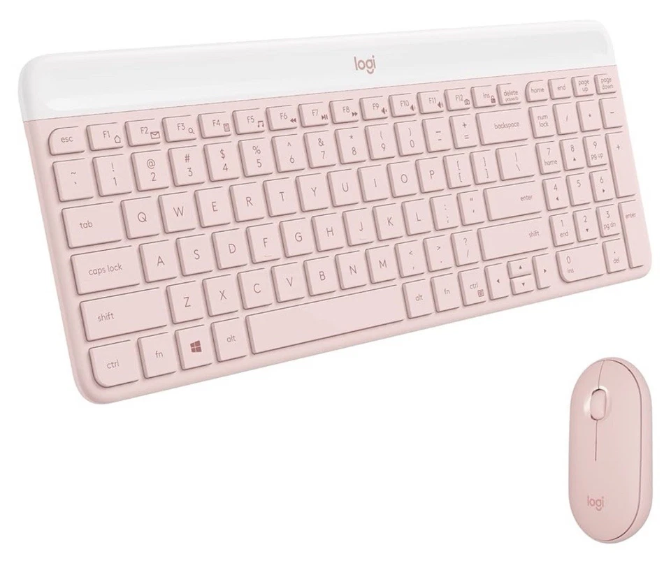 Logitech MK470 Slim Wireless Keyboard and Mouse Combo - Rose - Image 1 of 1
