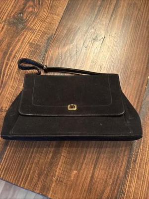 Bolso de mano Mam'selle original de Nueva York de terciopelo negro años 50 Foto 1 de 4