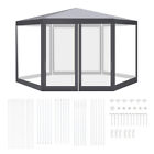 Pavillon mit Moskitonetz Gartenzelt Fliegengitter Seitenteile Pavilion 2x2x2m