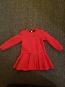 Mayoral Red Girls Dress 36 months size 3 never worn long sleeve flower