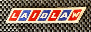 LAIDLAW EMBROIDERED SEW ON PATCH ENVIRONMENTAL SERVICES SOLID WASTE 5" x 1" - Picture 1 of 2