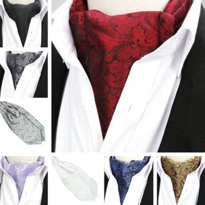 Sciarpe cravatta uomo con fiori paisley cravatta ascot cravatta matrimonio festa affari cravatte - Foto 1 di 11