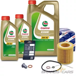 BOSCH ÖLFILTER+7L CASTROL EDGE 5W-30 M FÜR BMW 3-ER E90 E91 E92 E93 325 330 335 - Bild 1 von 9