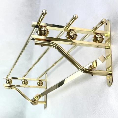 Art Deco Wardrobe Wall Coat Rack 1930er Years Brass Approx Cover