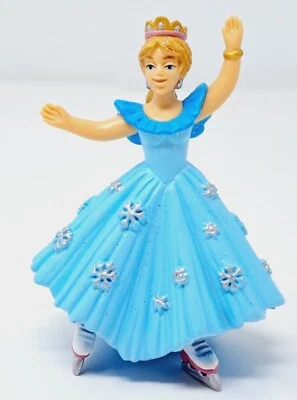 Papo Blue Princess Skating Figure 2016 Figure Skater Ice Skates Crown - Image 1 of 4