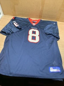Reebok Houston Texans 8 Matt Schaub Sewn Blue Jersey Size 54 XL - Picture 1 of 9
