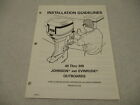 500897 1995 OMC Evinrude Johnson Outboard Installation Guidelines 40-300 HP