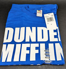 The Office Dunder Mifflin T-Shirt Blue New