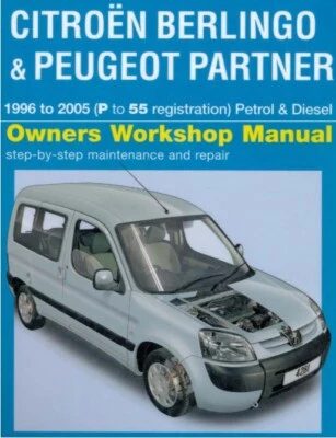 CD WORKSHOP MANUAL CITROEN BERLINGO PEUGEOT PARTNER 1996-2005 Petrol-Diesel - Immagine 1 di 2