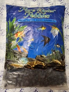 Pure Water Pebbles Fresh Water Aquarium Gravel Substrate Black  5lb - Picture 1 of 5