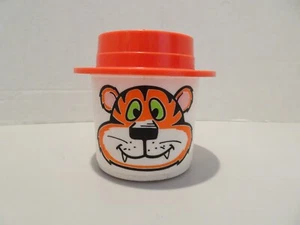 Krispy Kreme Doughnuts Travel Coffee Mug VINTAGE 1980s Whirley Industries Orange - Picture 1 of 5